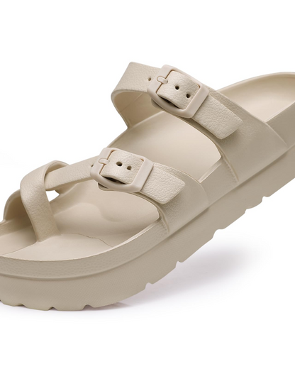 Frieda | Women's slides with platform sole and arch support