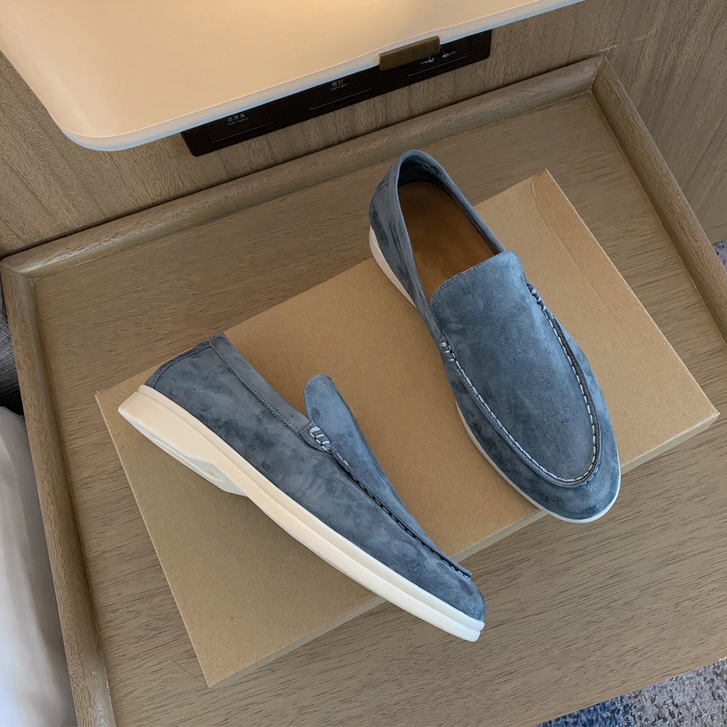 Niklas | Men's Minimalist Slip-On Loafers with Stitching