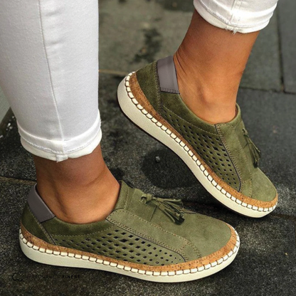 Brunhilde | Damen Slip-on Gehschuhe mit Plattformsohle