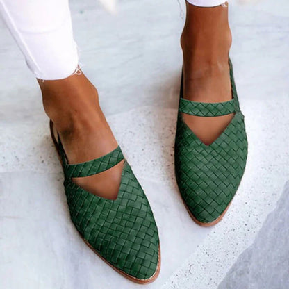 Katrin | Women's sandals with braided toe and narrow strap