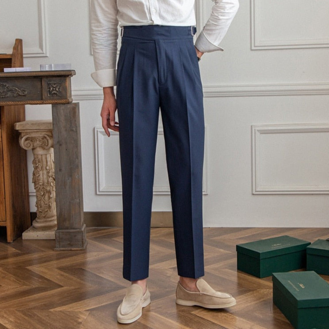 Armin | Elegant men's trousers with a high waist | Formal style