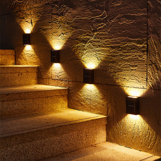 Nerox | Solar wall lights with warm white light for outdoor areas