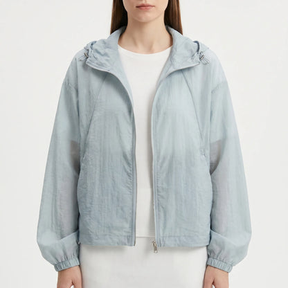Simone | Windjacke mit elastischen Bündchen und Kapuze