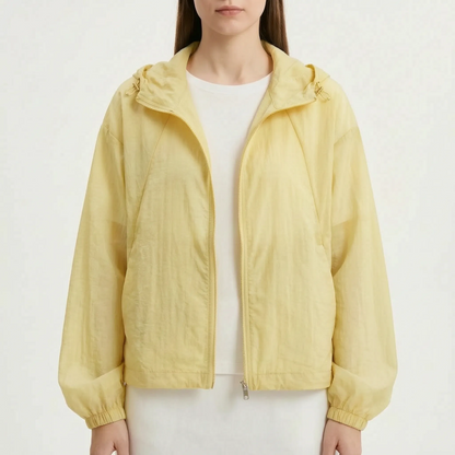 Simone | Windjacke mit elastischen Bündchen und Kapuze