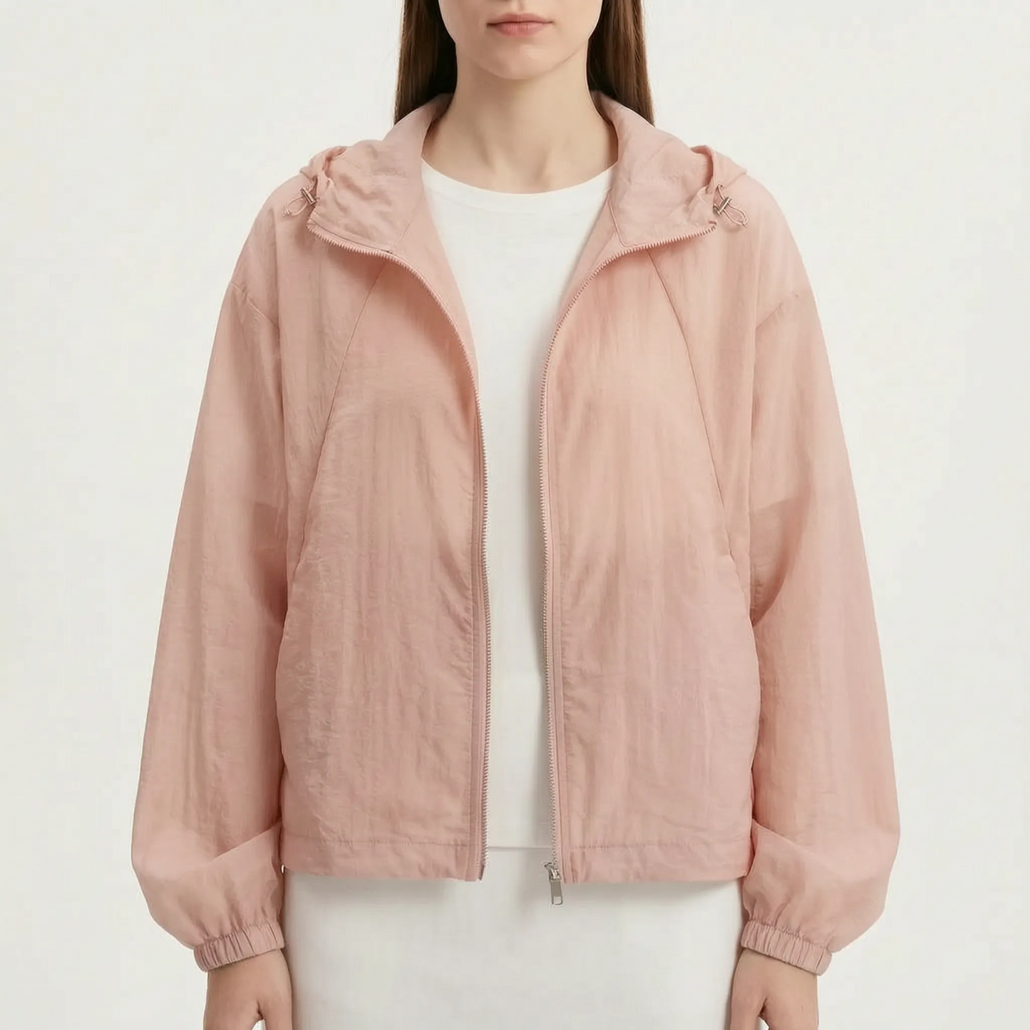 Simone | Windjacke mit elastischen Bündchen und Kapuze