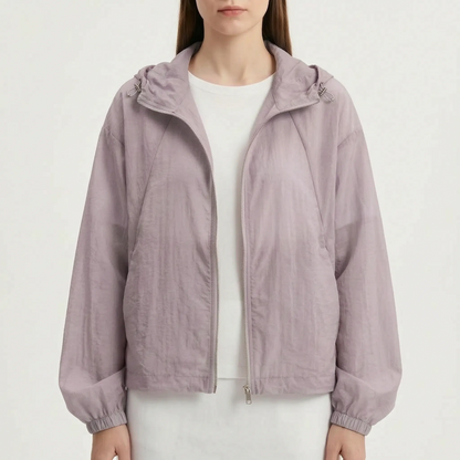 Simone | Windjacke mit elastischen Bündchen und Kapuze