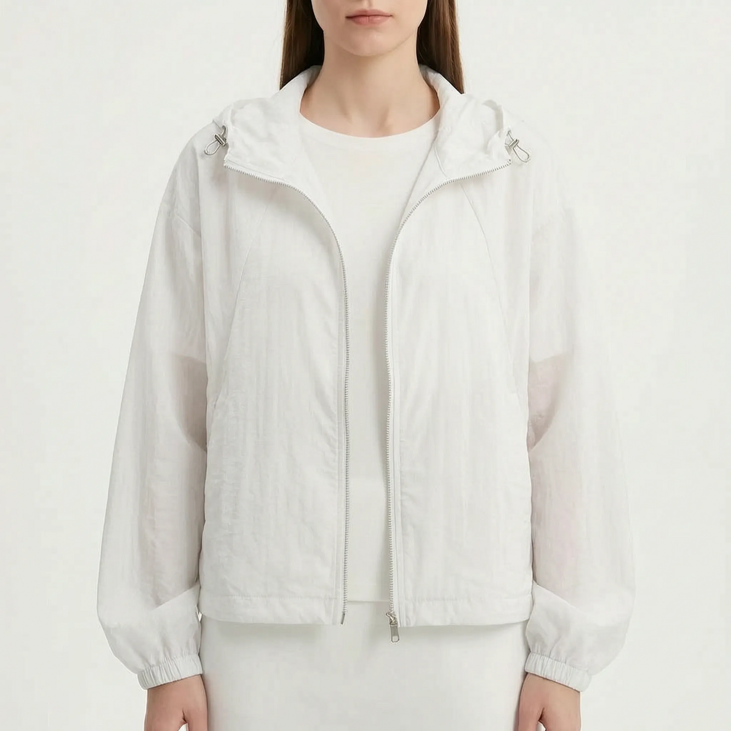 Simone | Windjacke mit elastischen Bündchen und Kapuze