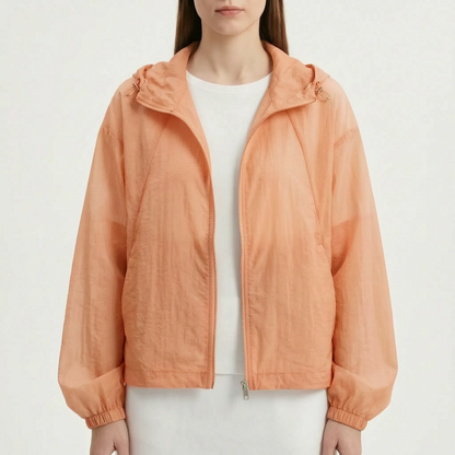 Simone | Windjacke mit elastischen Bündchen und Kapuze
