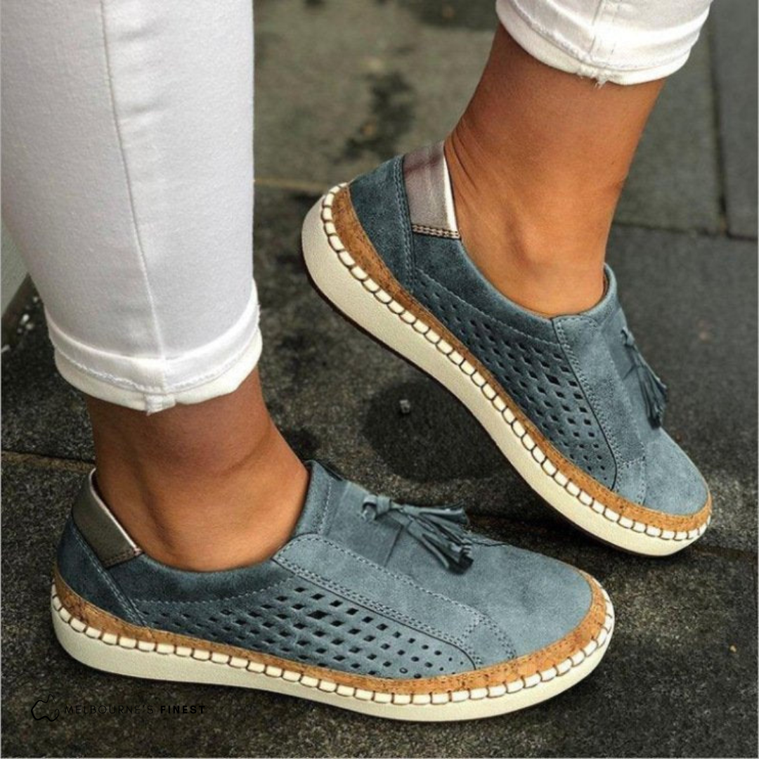 Brunhilde | Damen Slip-on Gehschuhe mit Plattformsohle