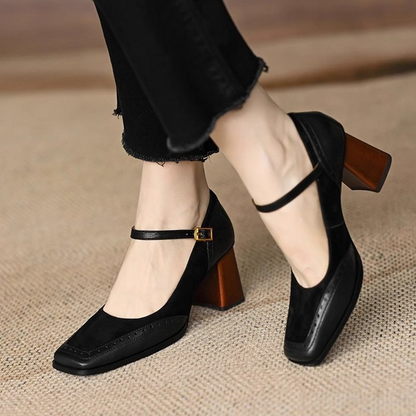 Hannah | Mary Jane Absatzschuhe mit Riemen und Schnalle