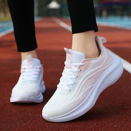 Lena | Damen Sneaker mit Schnürung und dicker Sohle und Form