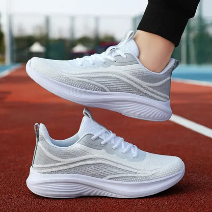 Lena | Damen Sneaker mit Schnürung und dicker Sohle und Form