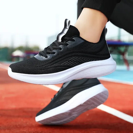 Lena | Damen Sneaker mit Schnürung und dicker Sohle und Form