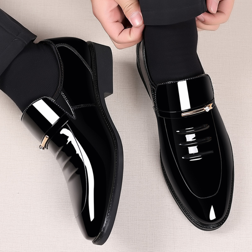 Konrad | Men's Elegant Slip-On Loafers with Front Buckle