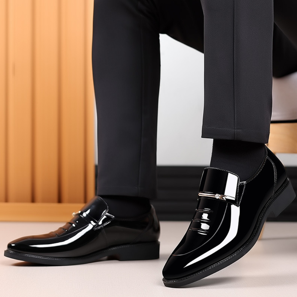 Konrad | Men's Elegant Slip-On Loafers with Front Buckle