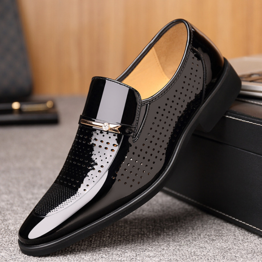 Konrad | Men's Elegant Slip-On Loafers with Front Buckle