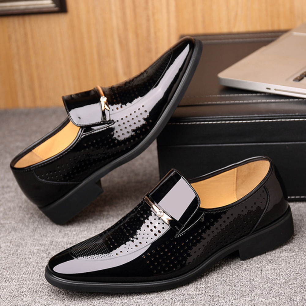 Konrad | Men's Elegant Slip-On Loafers with Front Buckle