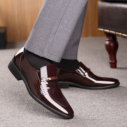 Konrad | Men's Elegant Slip-On Loafers with Front Buckle
