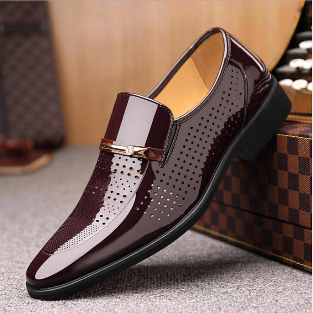 Konrad | Men's Elegant Slip-On Loafers with Front Buckle