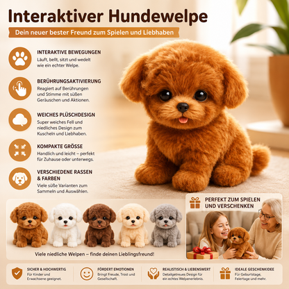Alpeno | Interaktiver Plüschhund mit Sound und realistischer Bewegung