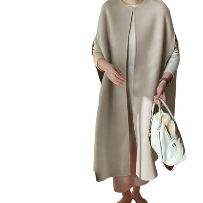 Fiona | Elegante gilet poncho da donna in misto lana