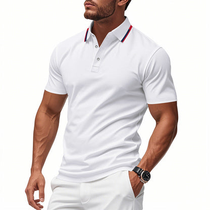 Lambert | Herren Klassisches Slim Fit Poloshirt mit Kontrastkragen | Elegant