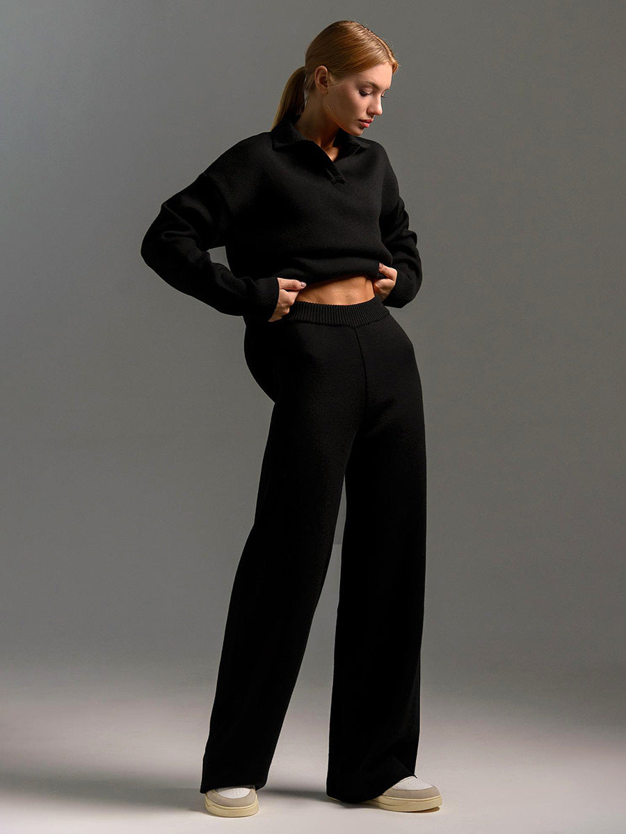 Etta | Minimalistisches Damen-Zweiteiler-Set mit Bluse und Hose | Klassiker
