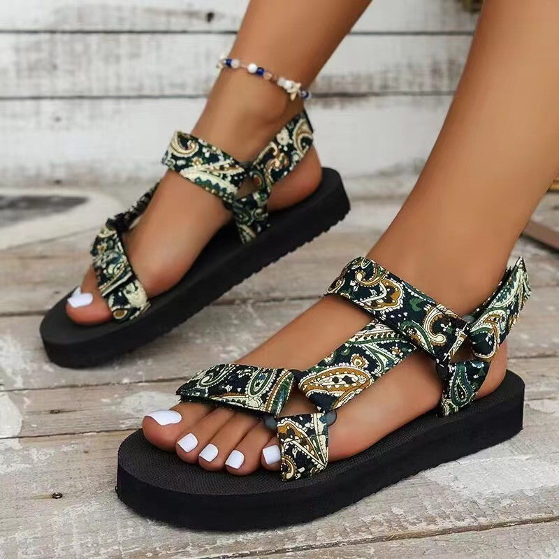 Elvira | Lightweight Women's Casual Sandals with Colorful Straps