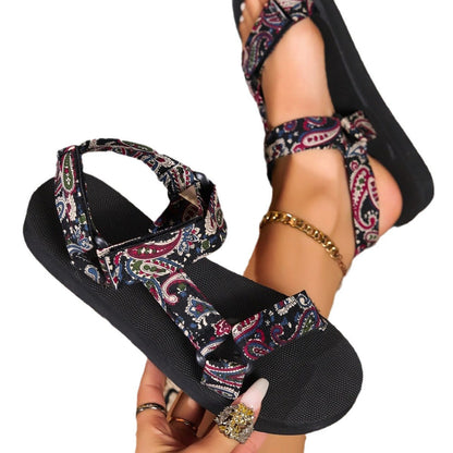 Elvira | Lightweight Women's Casual Sandals with Colorful Straps