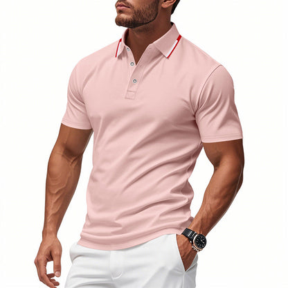 Lambert | Herren Klassisches Slim Fit Poloshirt mit Kontrastkragen | Elegant