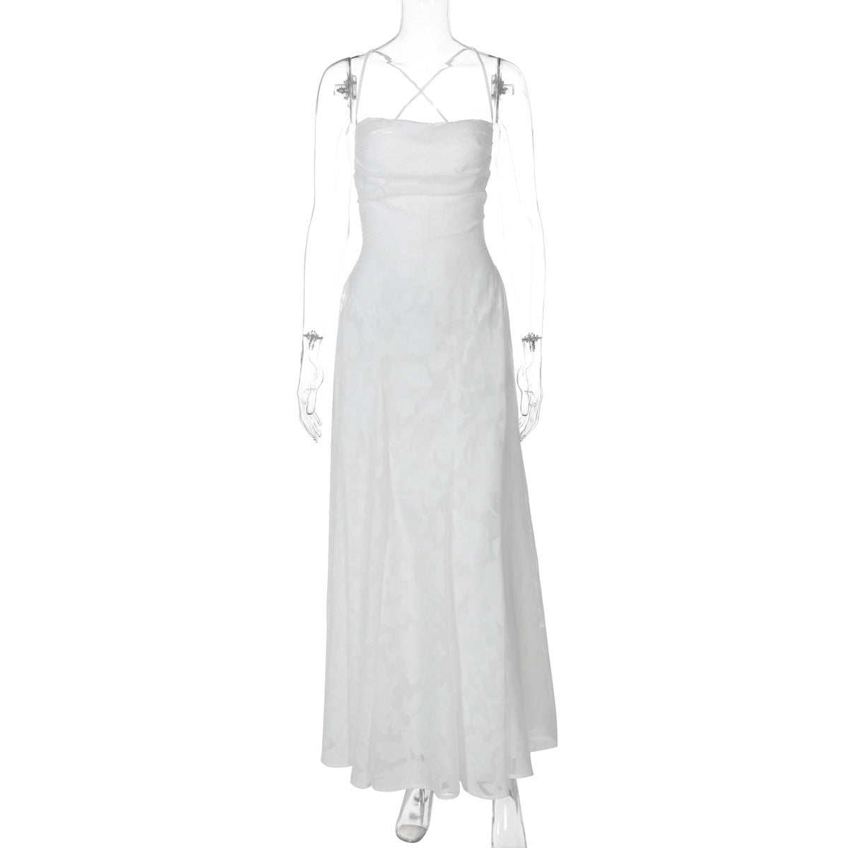 Sarah | Damen elegantes Abendkleid mit feinem Blumenmuster