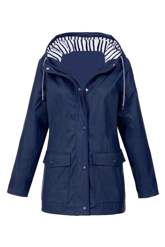 Sabrina | Wasserdichte Outdoor-Wanderjacke mit Kapuze und Taschen