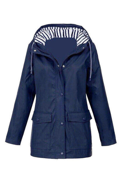 Sabrina | Wasserdichte Outdoor-Wanderjacke mit Kapuze und Taschen