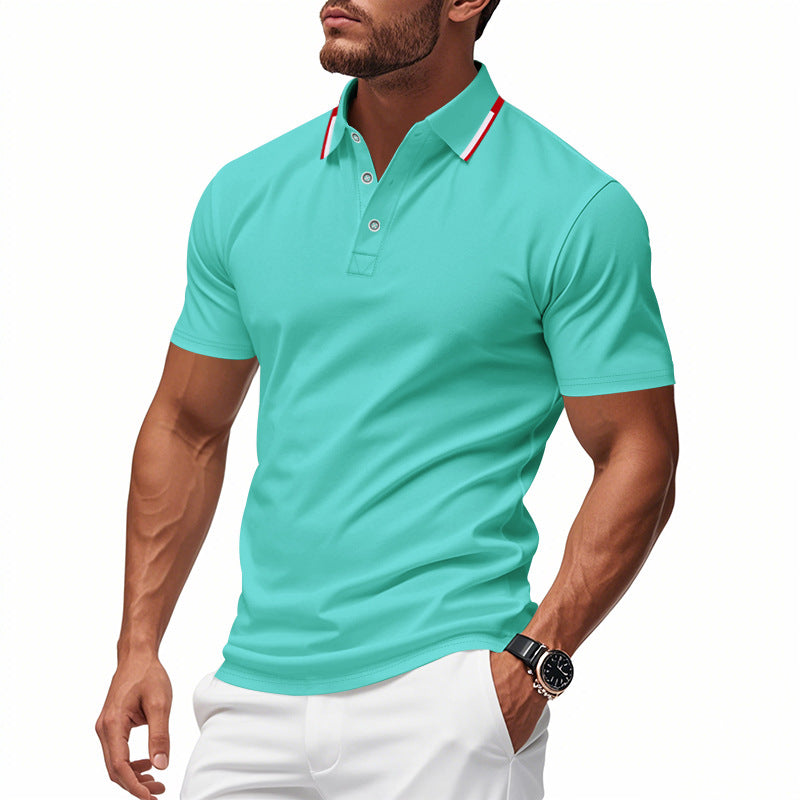 Lambert | Herren Klassisches Slim Fit Poloshirt mit Kontrastkragen | Elegant