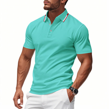 Lambert | Herren Klassisches Slim Fit Poloshirt mit Kontrastkragen | Elegant