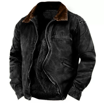 Marlon | Herren warme Winterjacke mit Pelzfutter