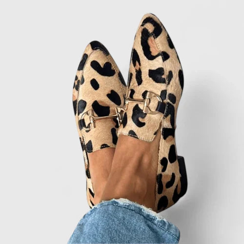 Pia | Damen orthopädische Slip-On Loafer mit Schnalle vorn