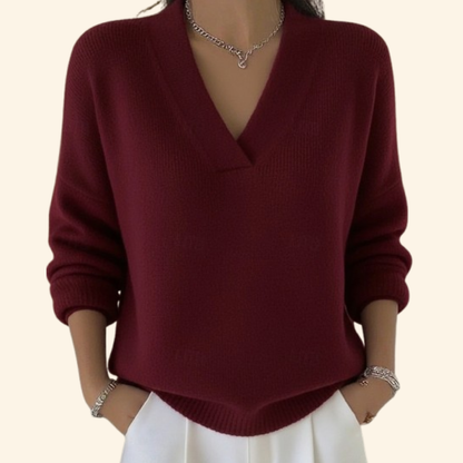 Viktoria | Maglione da donna con scollo a V e taglio ampio