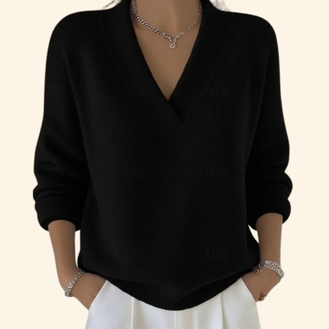 Viktoria | Maglione da donna con scollo a V e taglio ampio