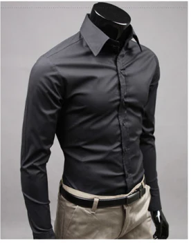 William | Men's long-sleeved shirt with collar and buttons | Formal & slim fit