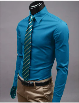 William | Men's long-sleeved shirt with collar and buttons | Formal & slim fit
