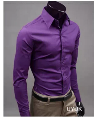 William | Men's long-sleeved shirt with collar and buttons | Formal & slim fit