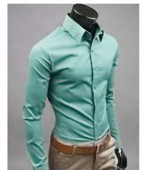 William | Men's long-sleeved shirt with collar and buttons | Formal & slim fit