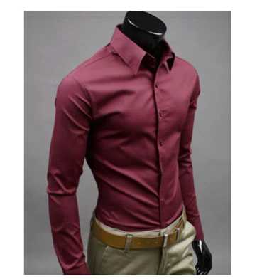 William | Men's long-sleeved shirt with collar and buttons | Formal & slim fit