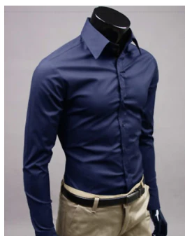 William | Men's long-sleeved shirt with collar and buttons | Formal & slim fit