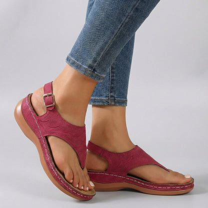 Nadine | Women's Comfort Wedge Sandals with Ankle Strap