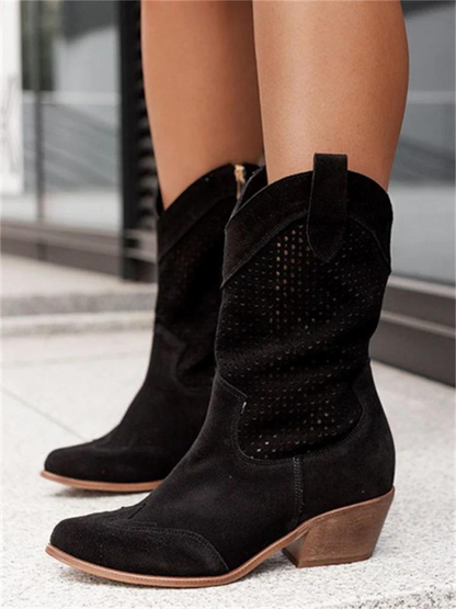 Elisabeth | Damen stilvolle trendige Cowboy-Stiefel