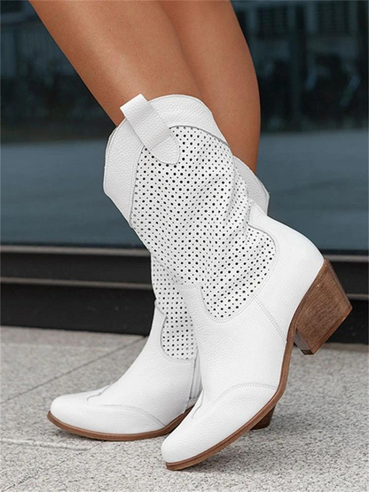 Elisabeth | Damen stilvolle trendige Cowboy-Stiefel