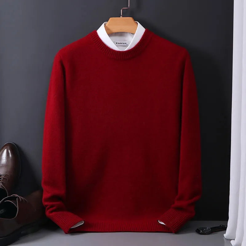 Werner | Elegante maglia in tricot con scollo rotondo