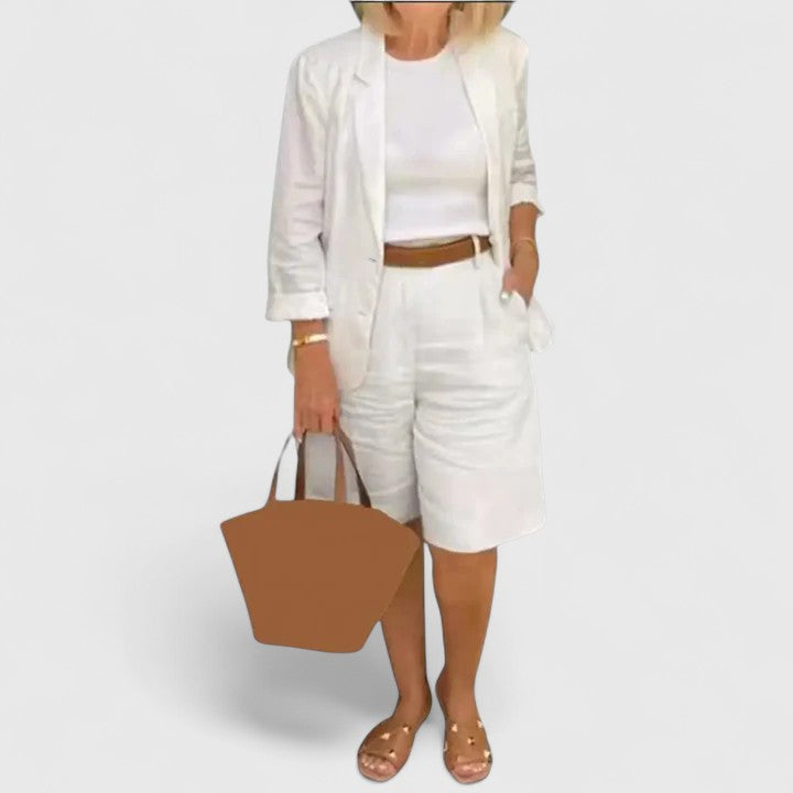 Leandra | Zweiteiliges Set mit Blazer und Bequemen Shorts